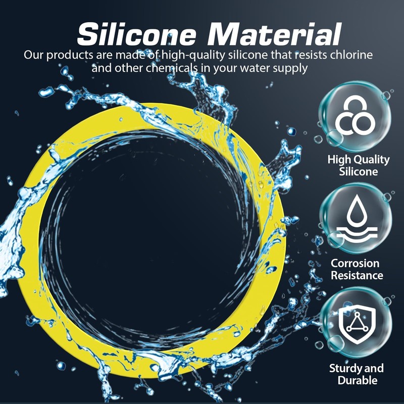 Flush Valve Seal Compatible with Kohler 4 Pack Upgraded Silicone Material Can... gallery