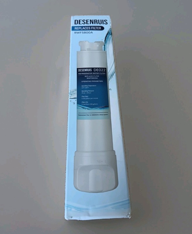 Desenruis DE022 Refrigerator Water Filters RWF5800A Replacement –Factory Sealed