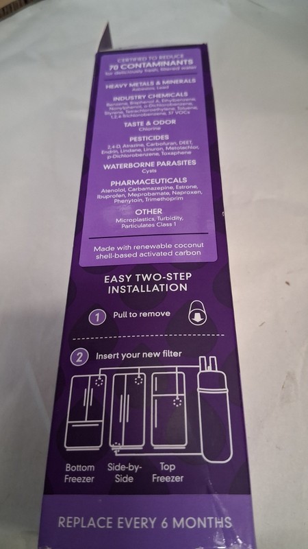 EveryDrop 1 Purple Water Filter PUR Refrigerator Replacement New OEM Sealed gallery