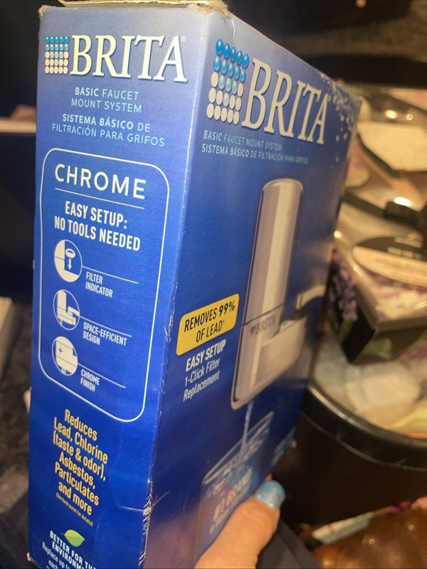 Brita 35618 On Tap Faucet Mount 1 Liter Water Chrome Filter System gallery