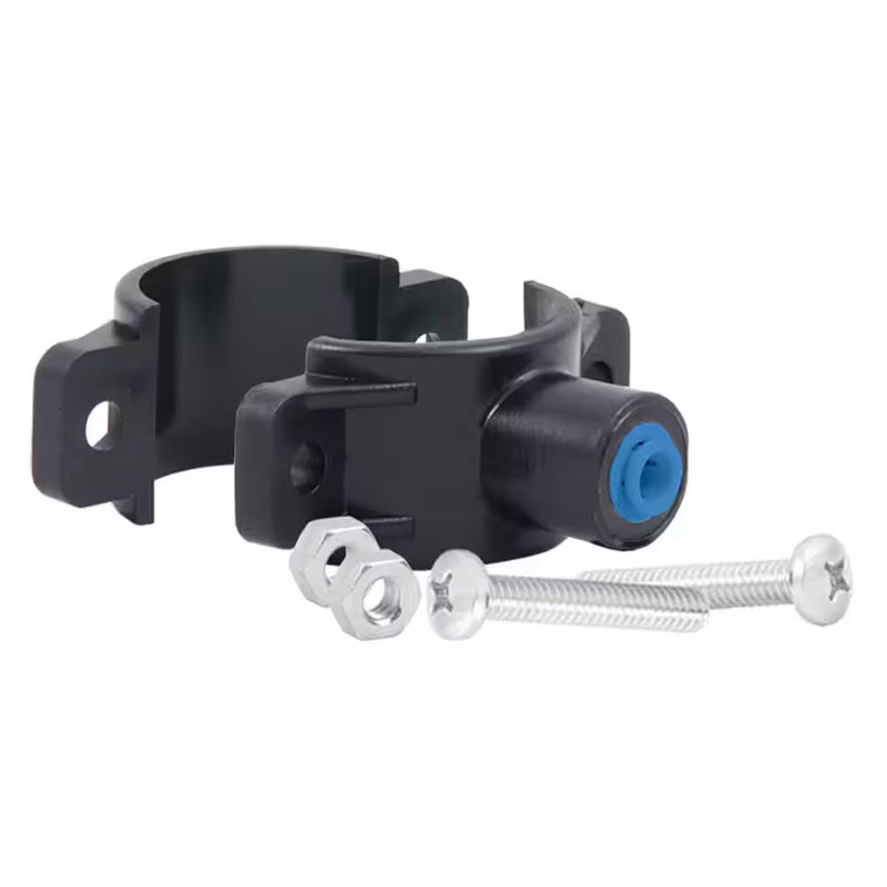 Drain Saddle Clamp with Quick-Connect Fitting for 1/4 In. Tubing