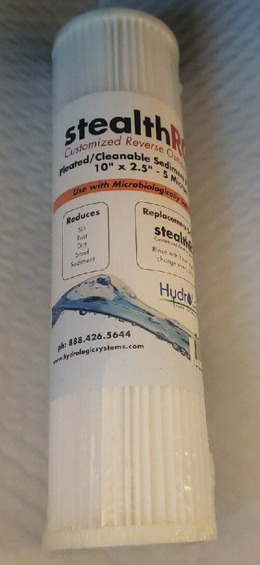 HydroLogic HL22125 Stealth-RO Pleated Sediment Filter / 1 Filter