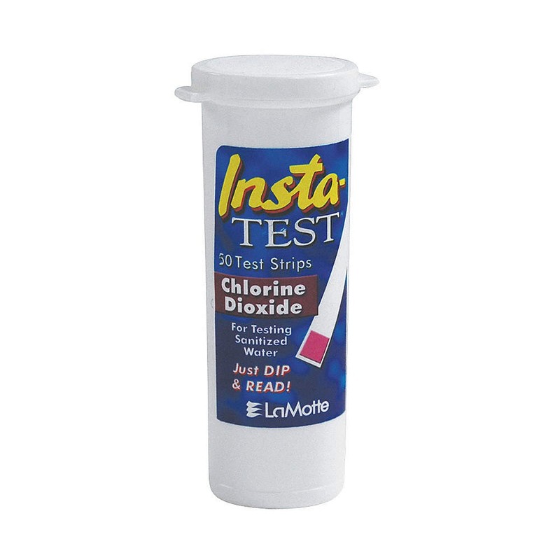 LAMOTTE 2999LR Test,3 in L,0-10 ppm Chl Dioxide,PK50 4EVZ8