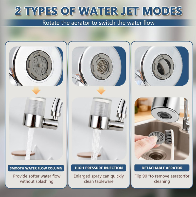 Faucet Water Filter For Kitchen Sink Or Bathroom Mount Filtration Tap Purifier.. gallery