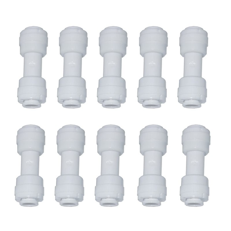 Efficient Brass Straight Union Connectors 10-Pack for RO Water Applications gallery