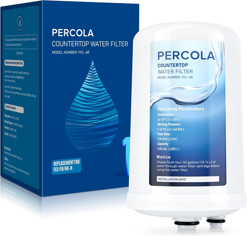 FC1, F8, HG-N Water Filter, Compatible with Enagic Leveluk F8 and HG-N Filters o