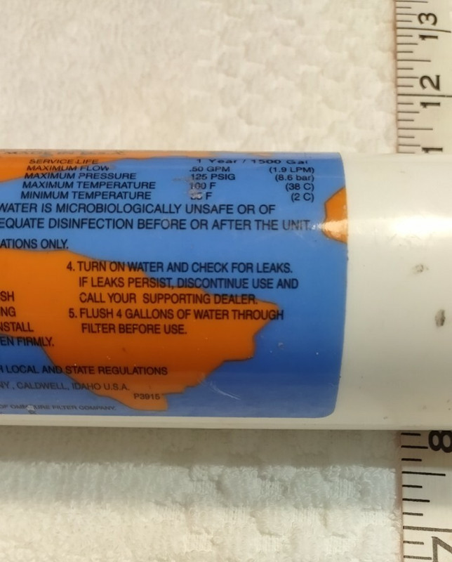 Omnipure In-line Chlorine Taste and Odor filter CL10RO T-33 gallery