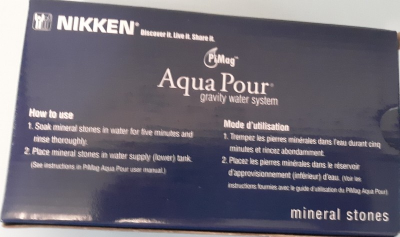NIKKEN PIMAG AQUA POUR GRAVITY WATER SYSTEM REPLACEMENT MINERAL STONES #1386 NEW gallery