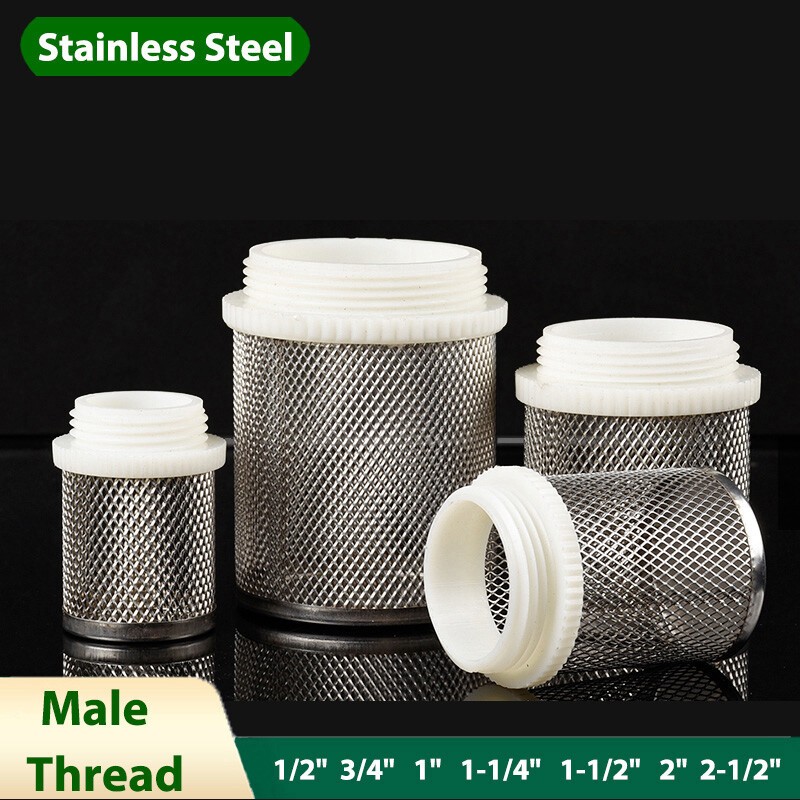 Male Thread Mesh Filter Strainer Stainless Steel Mesh Water Pipe 1/2" 3/4" 3" gallery