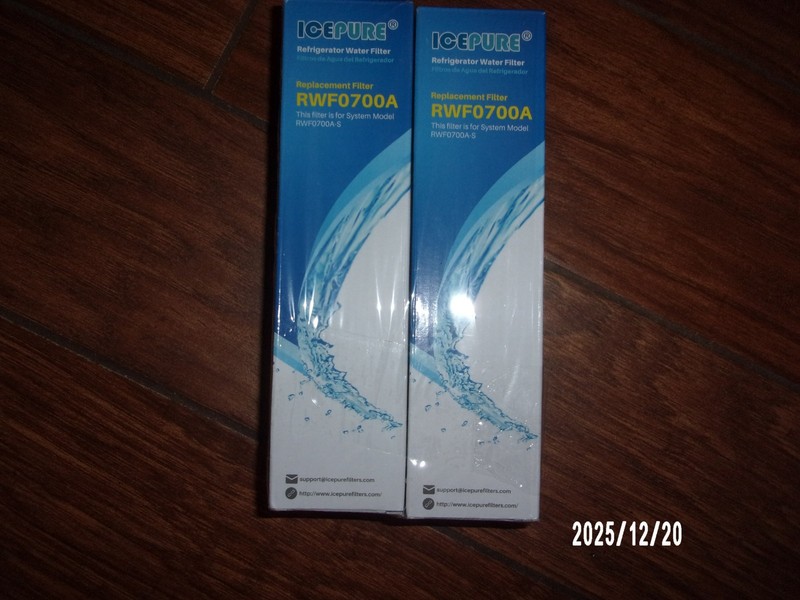 Icepure RWF0700A Refrigerator Water Filter 2 Pack NEW Sealed in Box BPA Free NSF