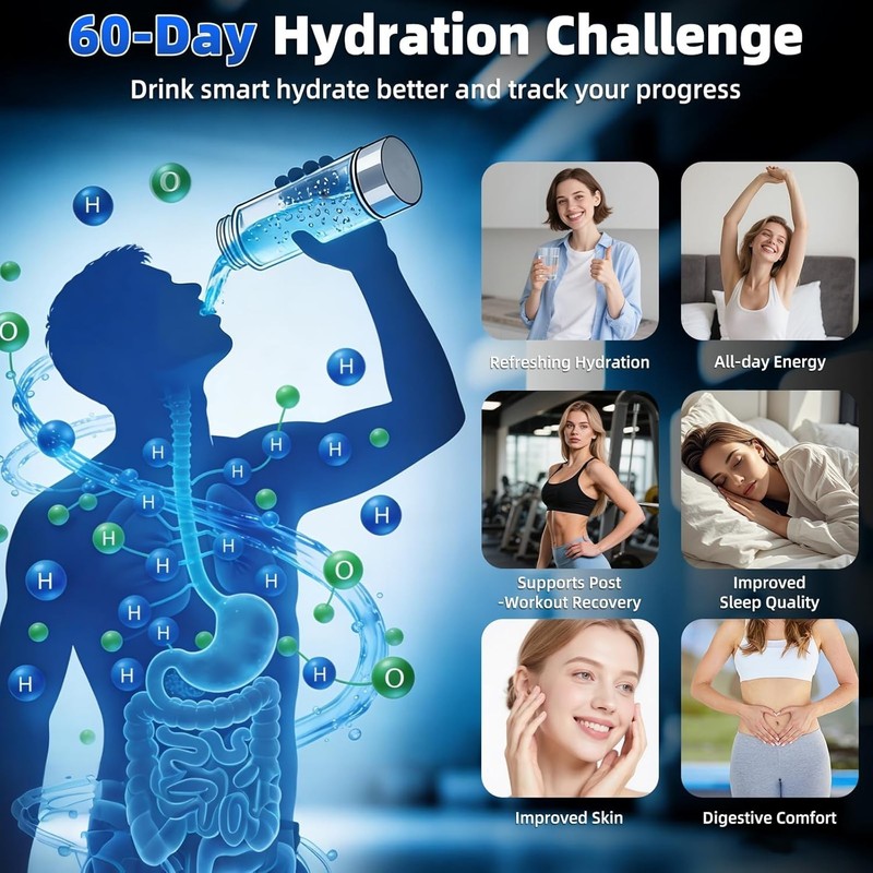 Hydrogen Water Bottle Generator 3 in 1 Mark Up to 4000PPB, SPE/PEM Tech-3 Min gallery