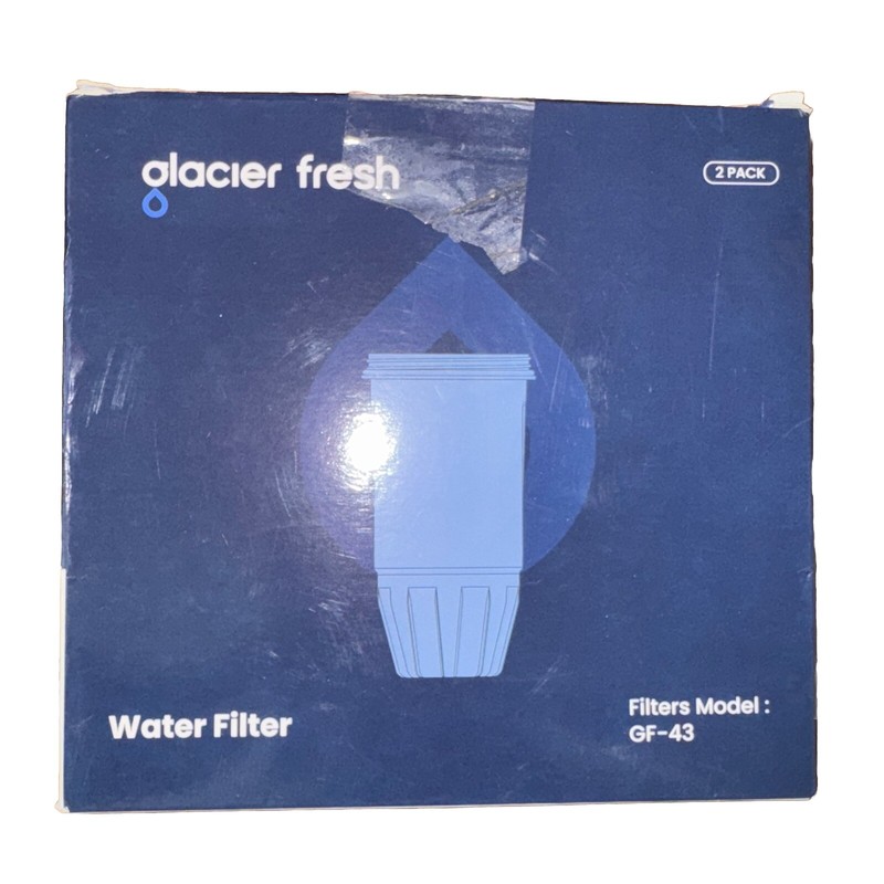 2 Pack Glacier Fresh Water Filter Model GF-43 Compatible with Zero Water ZR-017