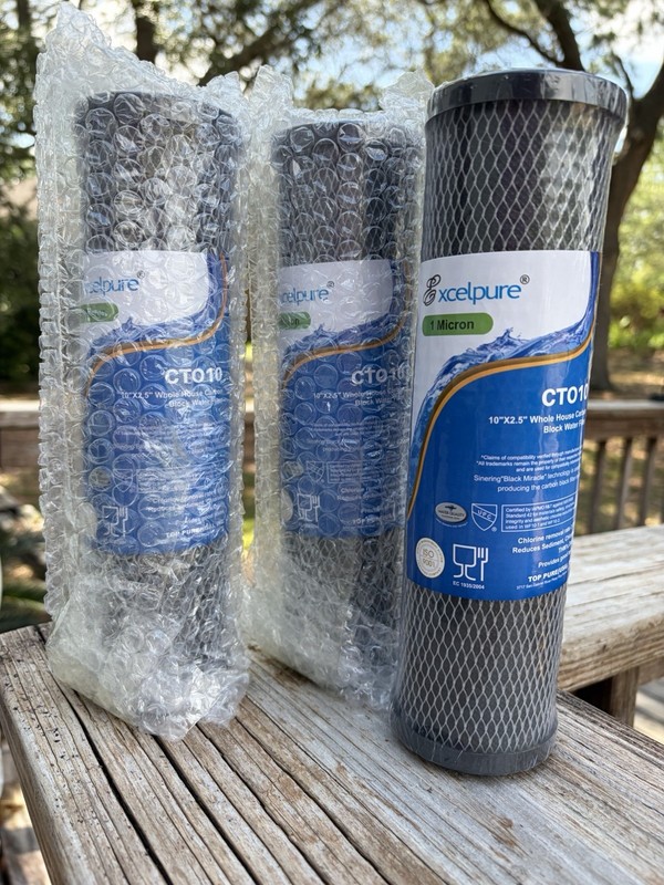 Lot of (3) Excelpure CT010 1 Micron 10”X2.5” Carbon Water Filter New & Sealed!
