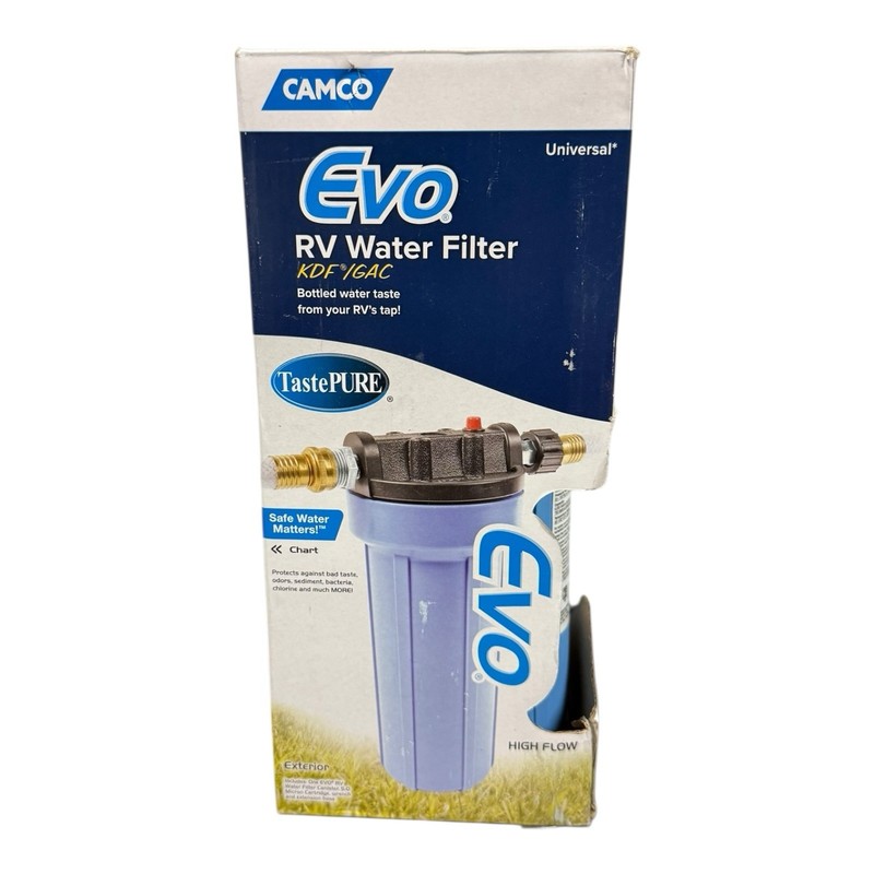 Camco EVO RV Water Filter High Flow 5.0 Cartridge Universal New gallery