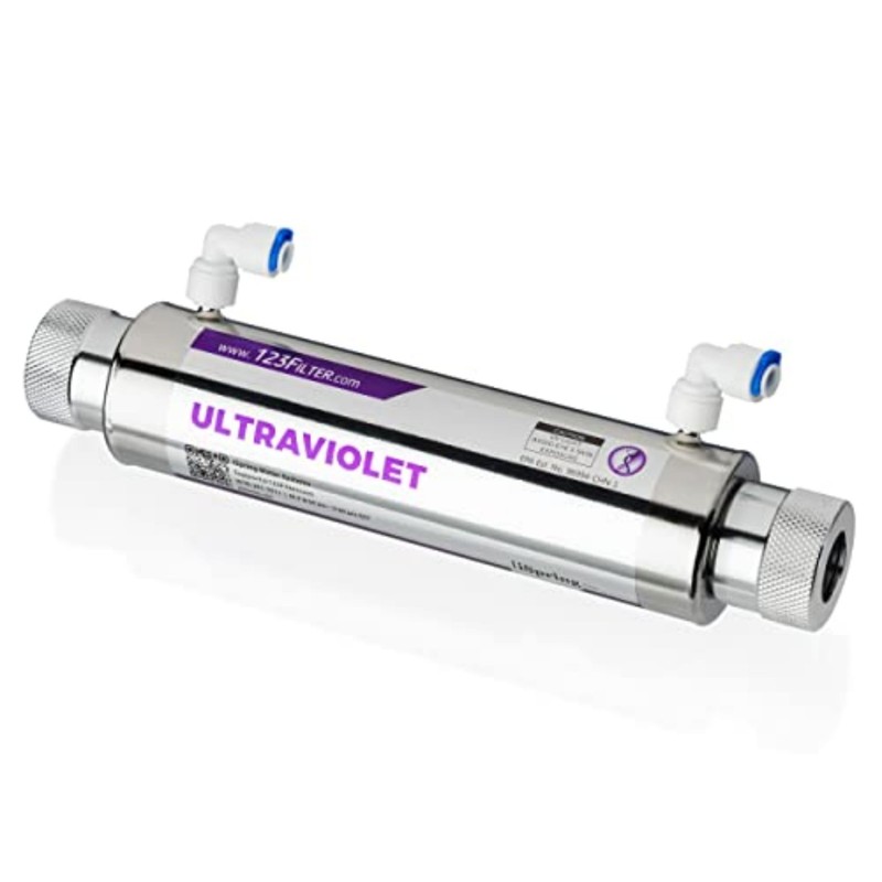 iSpring UVF11A UV Ultraviolet Light Water Filter with Smart Flow Control Swit…