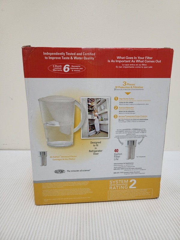 Dupont WFPT075X Vista Water Pitcher With 40 Gallon Filter Cartridge gallery