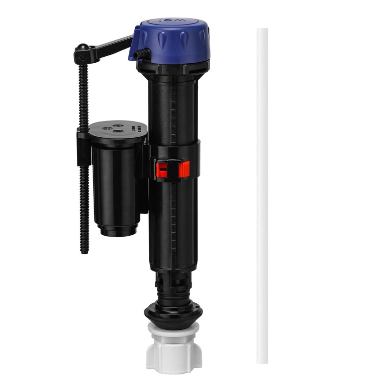 Toilet Fill Valve Kit, QuickInstall Inlet Valve with Connector & Refill Tube,…