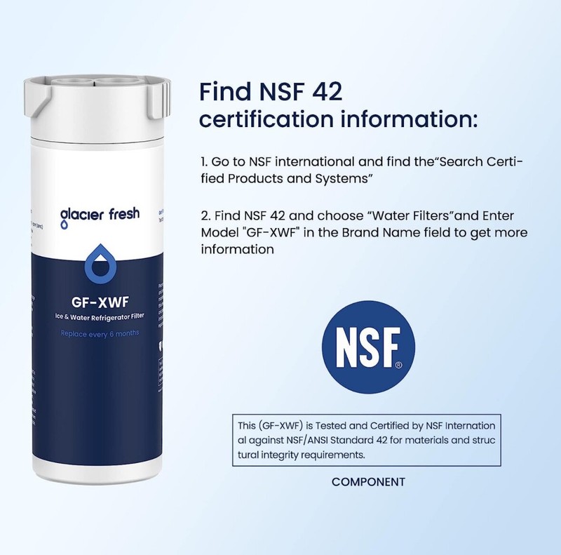 2 Pack GLACIER FRESH XWF Replacement for GE XWF Refrigerator Water Filter gallery