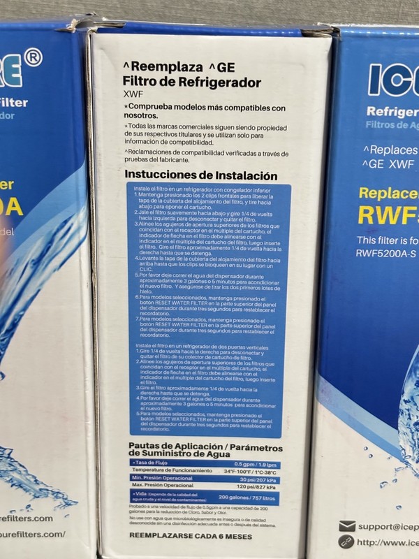 3 X ICEPURE PRO RWF5200A~ Refrigerator Replacement Water Filter~ 3 filters gallery