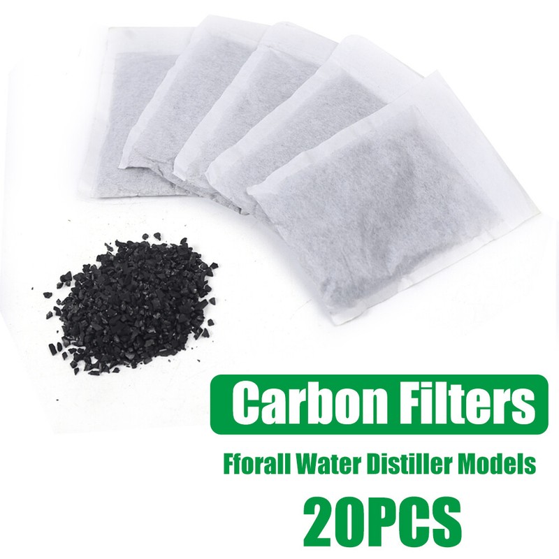 20 Pcs Activated Charcoal Carbon Filter Sachets For Pure Water Distiller SALE gallery