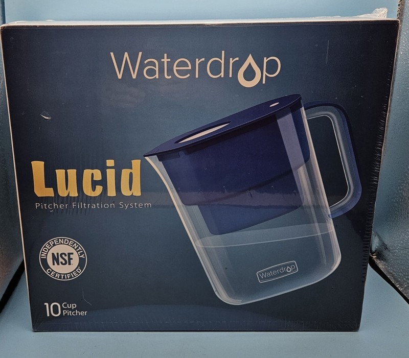 10-Cup Water Filter Pitcher with 1 Filter, Zero 0 TDS, Filtration System