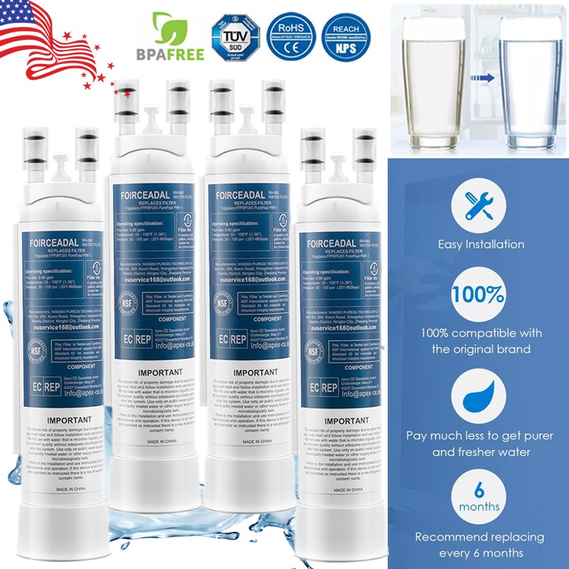 2/4/6/8/10pcs For Frigidaire FPPWFU01 Refrigerator Replacement Ice Water Filter gallery