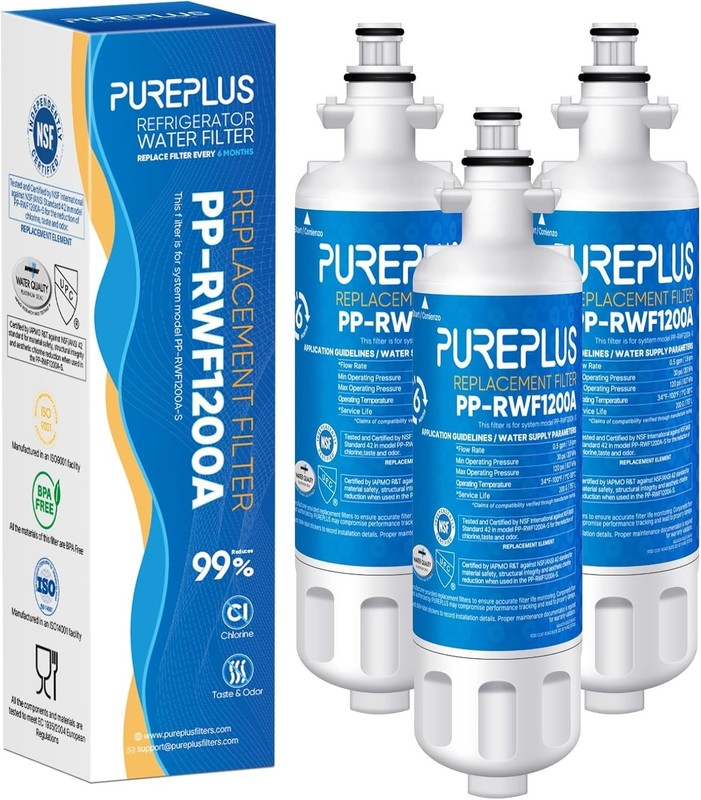 3 PK PurePlus PP-RWF1200A Refrigerator Water Filter Factory Sealed 469690 LT700P