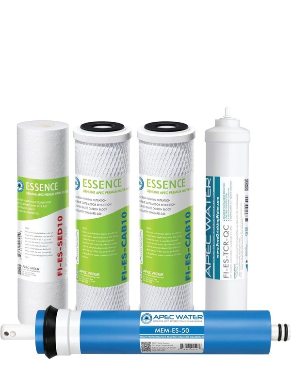Genuine APEC Water Reverse Osmosis Filter Replacement Set, 5-Stage RO System Fil