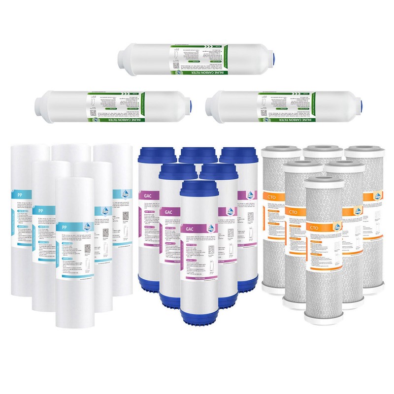 5 Stage Reverse Osmosis Sediment Carbon Block Water Filter Whole House Cartridge