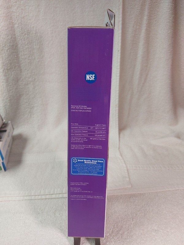 Great Value Refrigerator Water Filter Replaces Ge Model RPWF 6months 300 gallons gallery