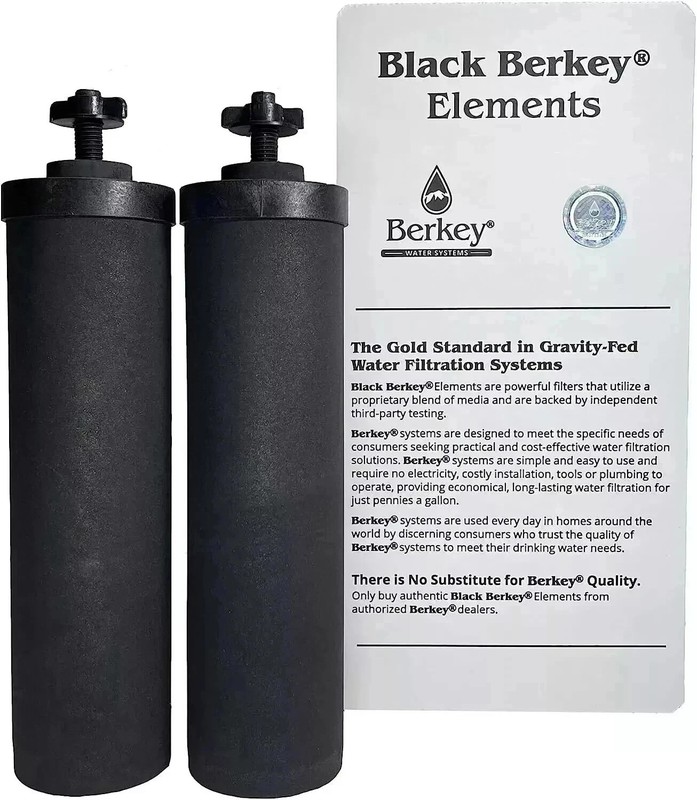 2 Pack Berkey Black BB9-2 Replacement Water Filters Compatible with Berkey Water gallery