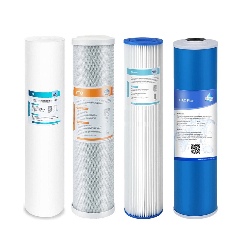 20″ x 4.5″ PP Sediment CTO Carbon Blcok GAC Water Filter for Whole House Housing