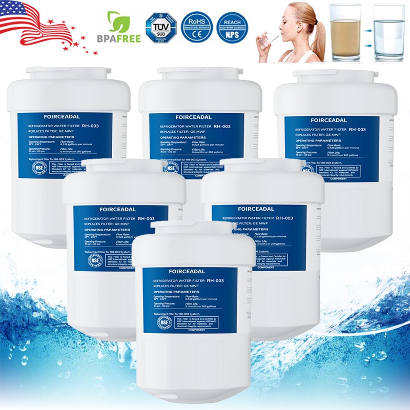 2-6pieces For GE MWF New Sealed GWF 46-9991 MWFP Smartwater Fridge Water Filter gallery