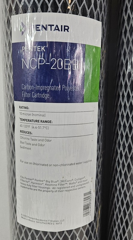 Lot of 2 Pentair Pentek NCP-20BB Big Blue Carbon Water Filters 20-inch Sealed gallery