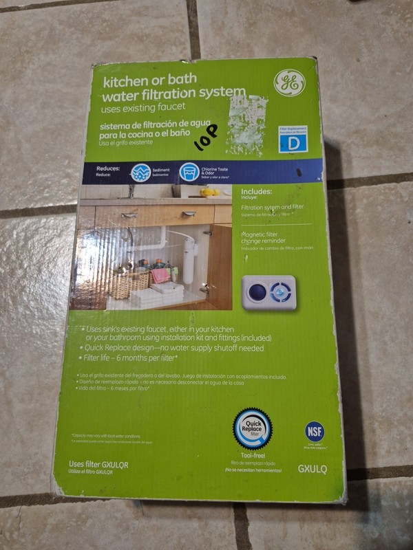 GE SmartWater GXULQ Full Flow Water Filtration System New – Open Box