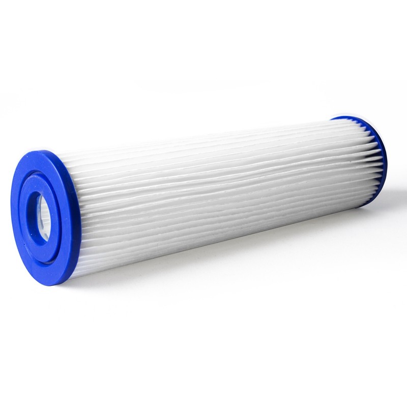 Pleated Poly Sediment Water Filter Cartridge Standard 2.5x10" 1 Micron 25 Pack gallery