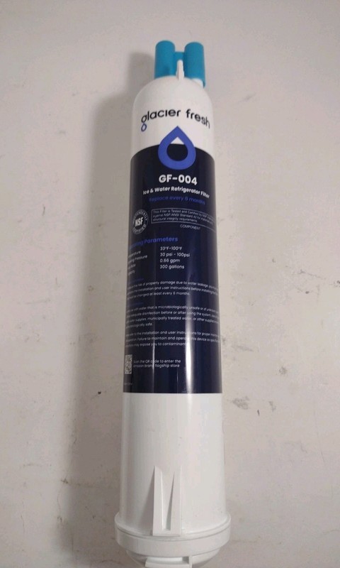 Glacier Fresh GF-004 Ice Water Refrigerator Filter Sealed New D4