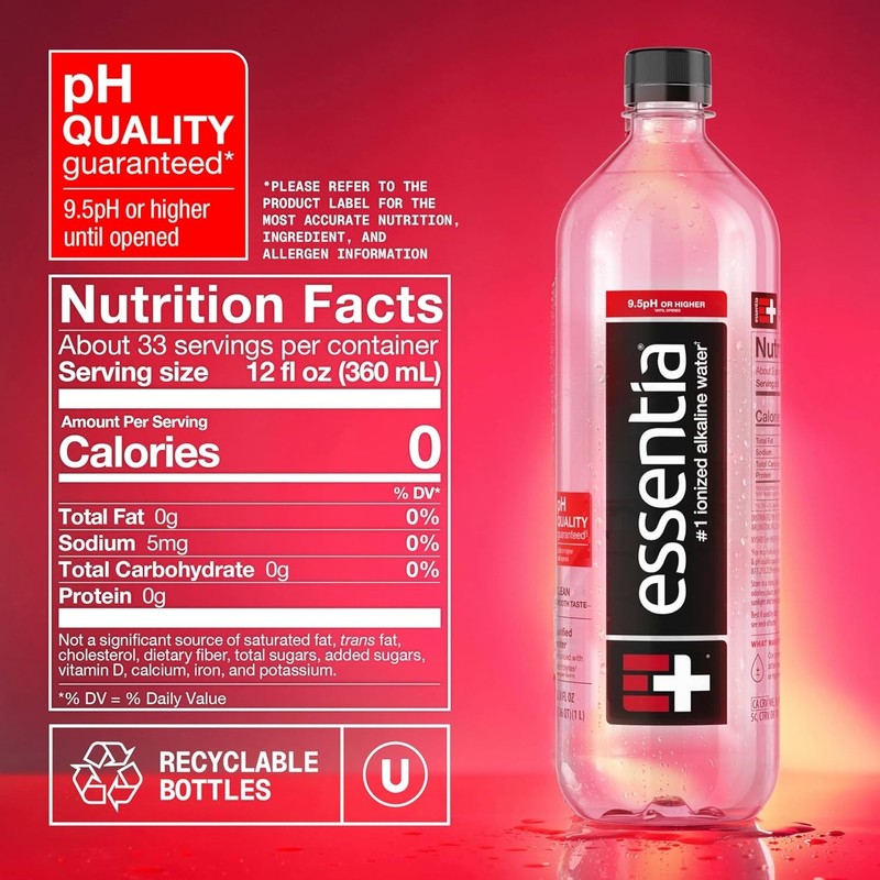 Electrolyte Infused Alkaline Water 12 Pack 33.8 Fluid Ounces Bottles gallery