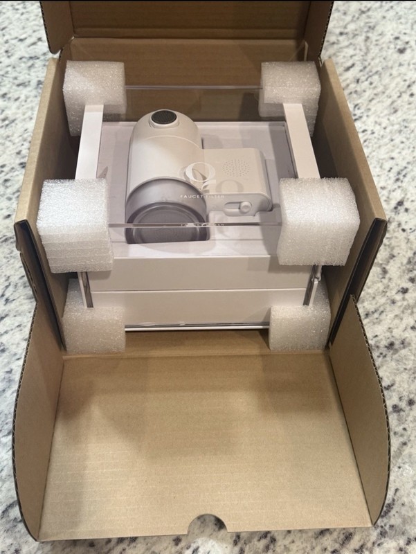 Qure Faucet Filter White Plastic Removes Chlorine Calcium Magnesium Household gallery