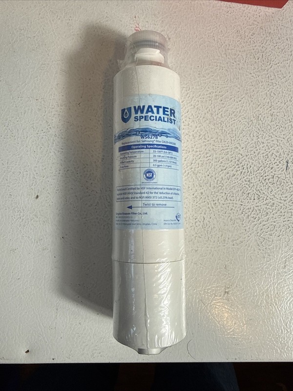 Water Specialist Refrigerator Filter #WS627B (Sealed/No Box)