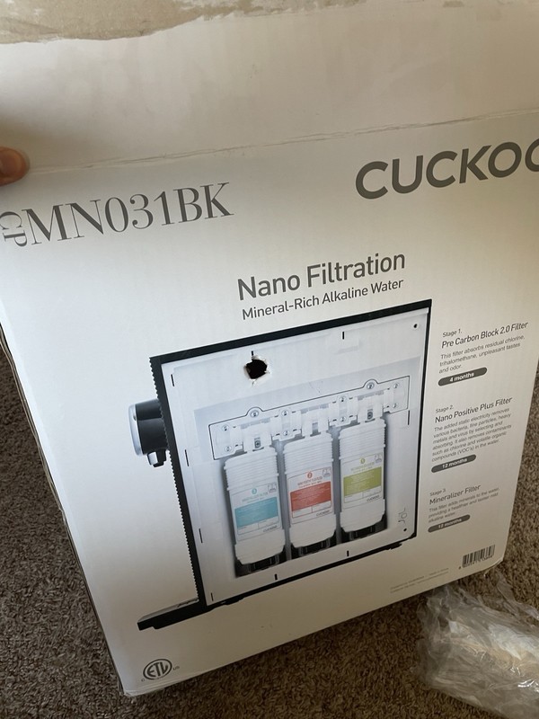 Cuckoo CP-MN031BK Tankless Nano Water Purifier Mineral Alkaline System w/ Box gallery
