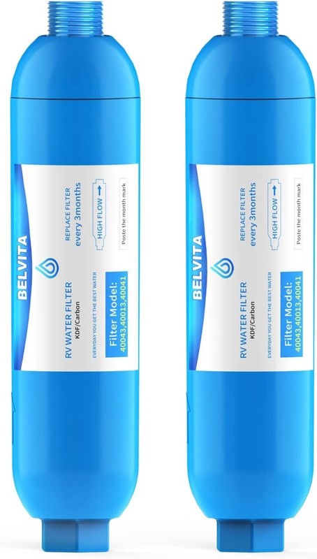 RV Inline Water Filter - Removes Lead, Fluoride, Chlorine - 2 Pack - Drinking... gallery