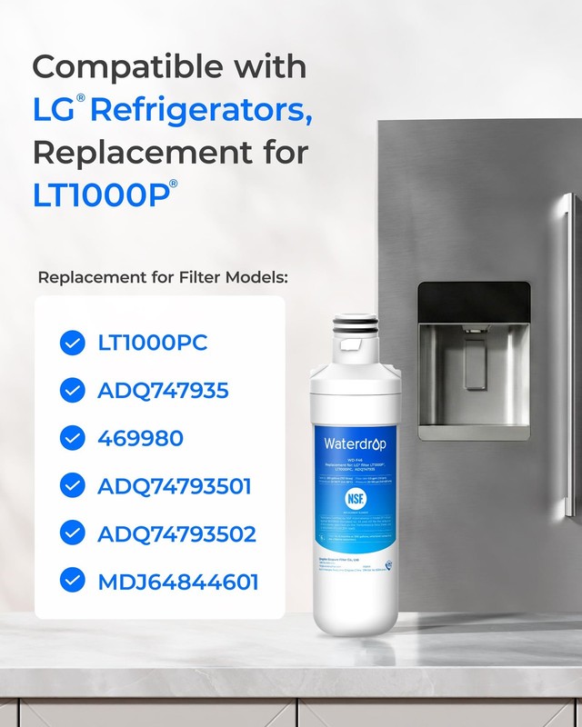 Refrigerator Water Filter LT1000PC For LG Air Filter LT120F 3 Combo gallery