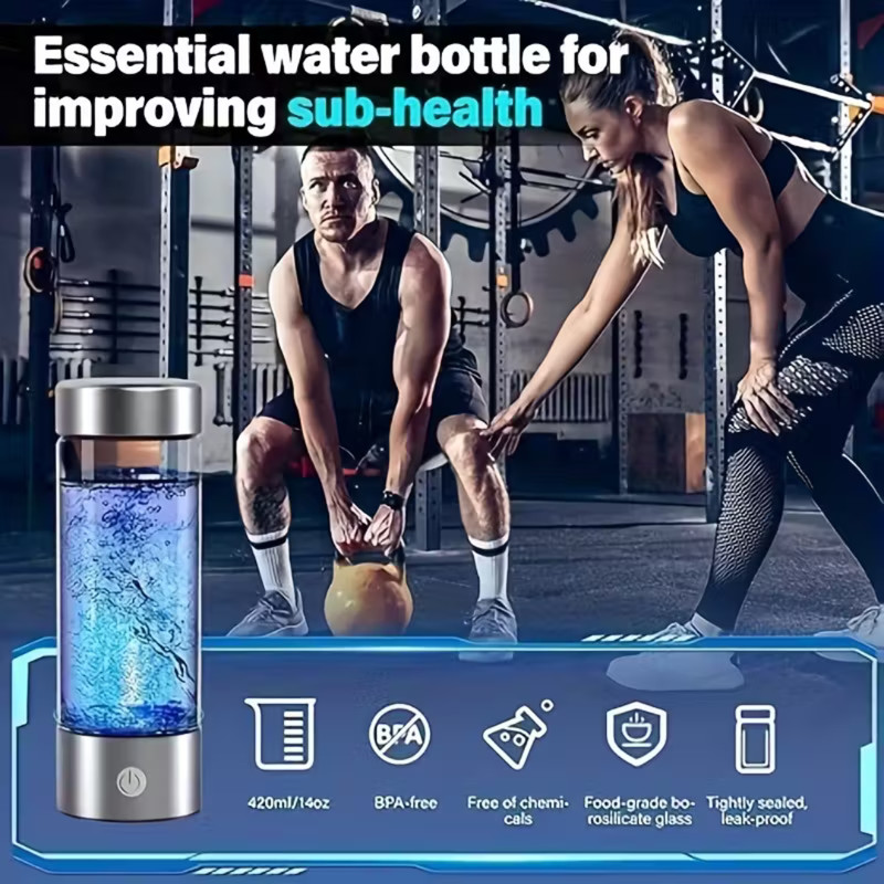 Hydrogen Rich Generator Water Cup Alkaline Ionizer Maker Bottle Anti-Oxidation gallery