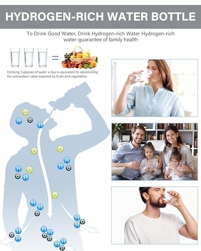 2026 Upgraded Hydrogen Water Bottle, 2400 Hydrogen Water Bottle Generator, Hy... gallery