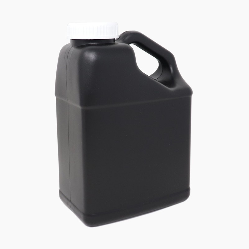 IonFaucet 1 Gallon HDPE Container Black For Strong Acid Water With White Cap NEW