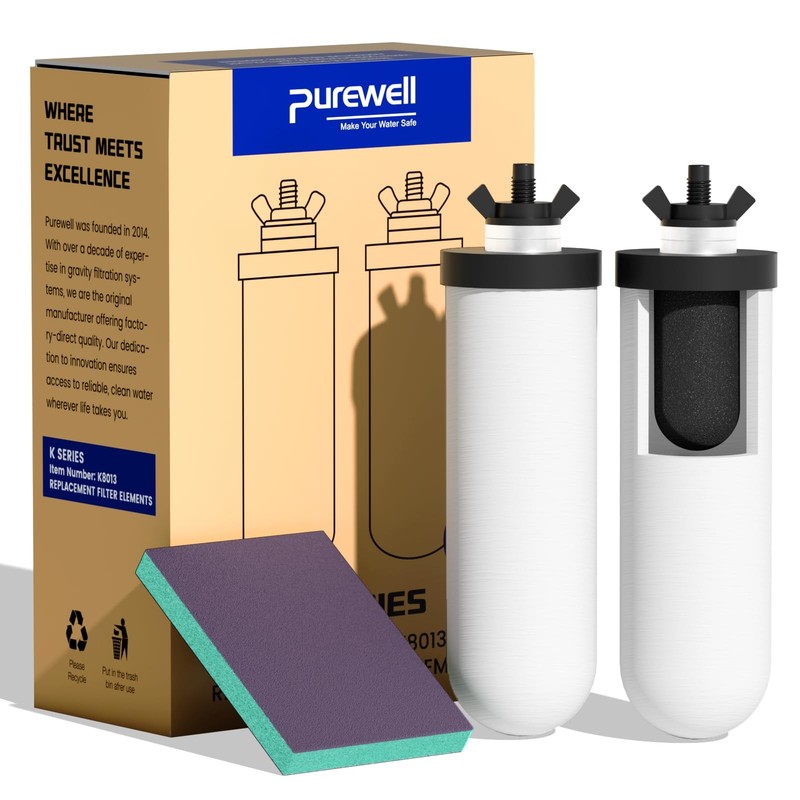 PF-4 Ceramic 3-Stage Purification Elements, Washable & Reusable, NSF/ANSI 42&…