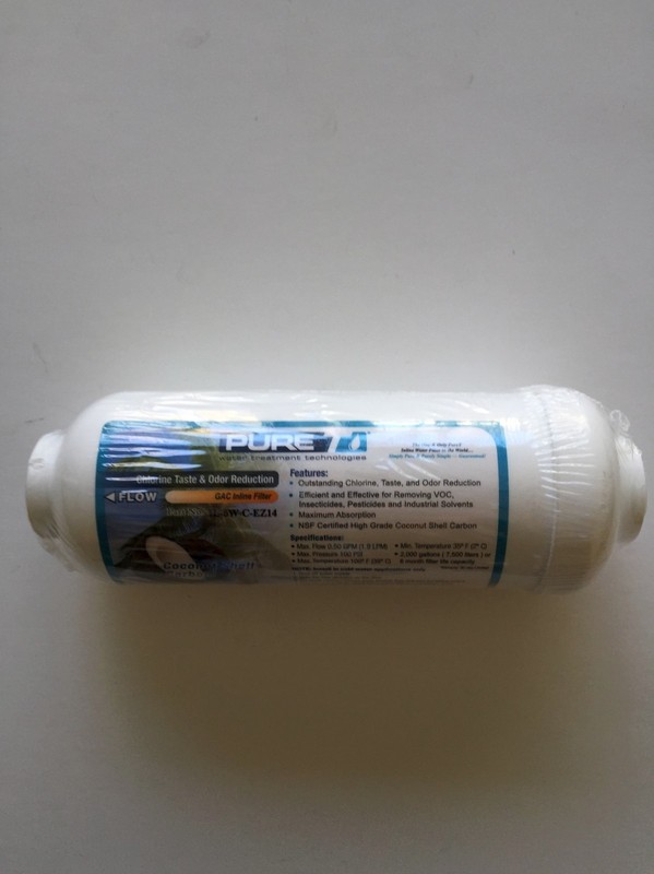 REVERSE OSMOSIS 6 x 2 IN-LINE CARBON FILTER 1/4″ QUICK CONNECT ENDS – 18 Filters