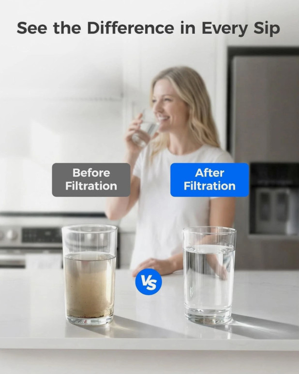 Waterdrop F45 Refrigerator Water Filter, Replacement for Samsung® DA97-17376B gallery