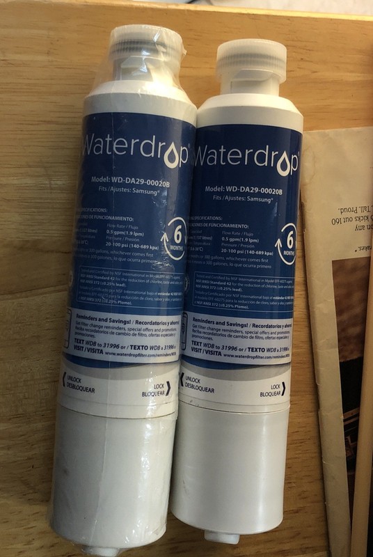 Waterdrop WD-DA29-00020B Refrigerator Water Filter New
